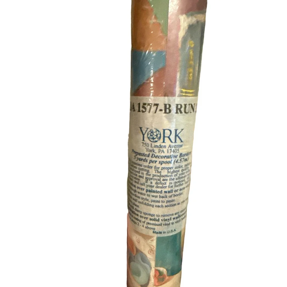 York Wallcoverings Prepasted Decorative Border Books Rubens Crayons BA1577-B 5yd